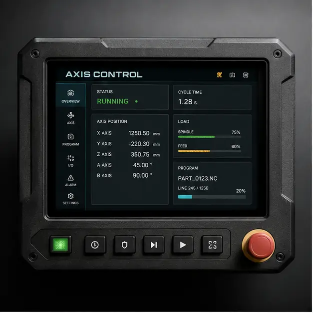 AXIS CONTROL — Endüstriyel HMI proje uygulaması