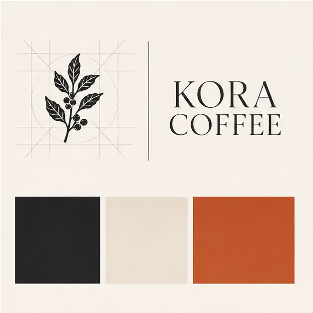 KORA Coffee — Marka Kimliği proje uygulaması
