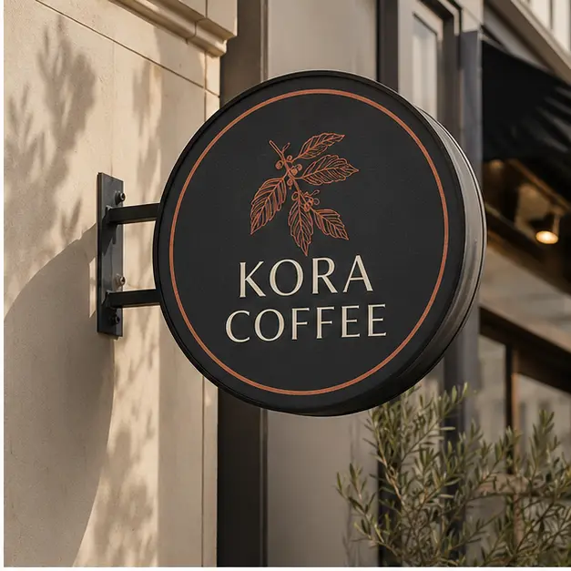 KORA Coffee — Marka Kimliği proje uygulaması