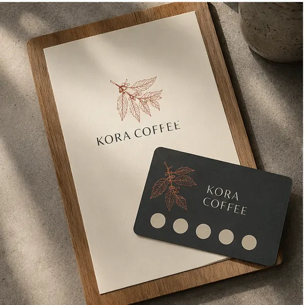 KORA Coffee — Marka Kimliği proje uygulaması