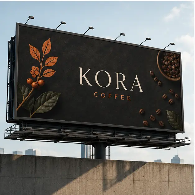 KORA Coffee — Marka Kimliği proje uygulaması