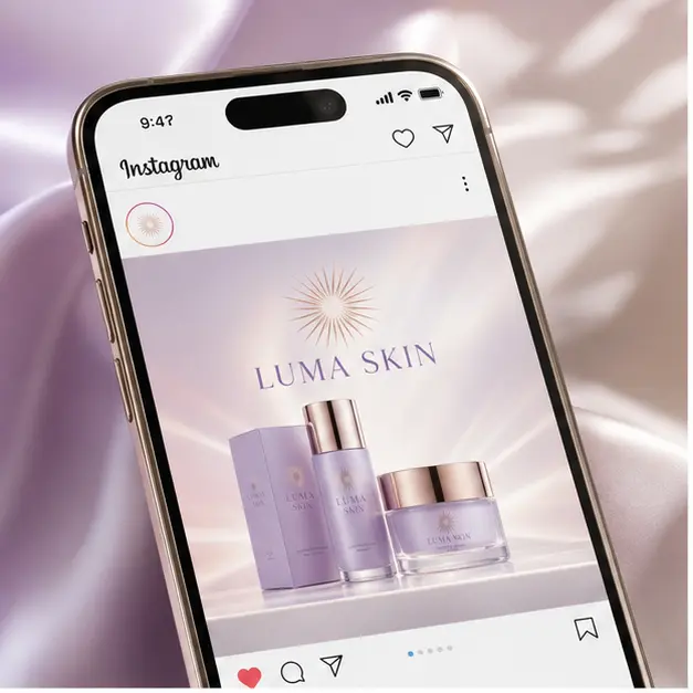 LUMA SKIN — Kozmetik Ambalajı proje uygulaması
